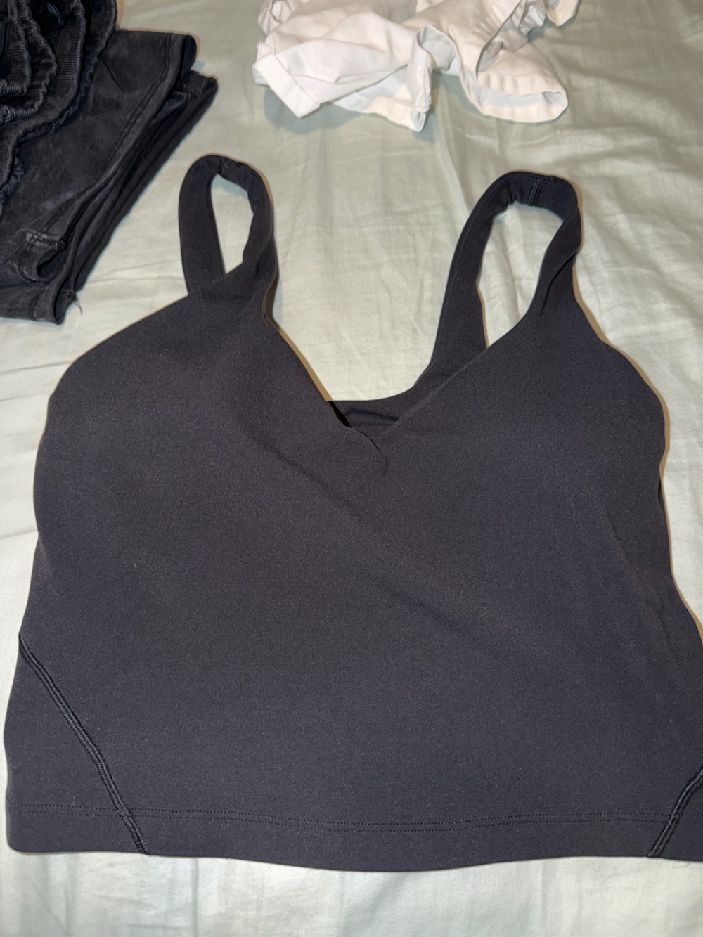 lululemon athletica Black V-Neck Sports Bra Tank Top